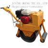 Walking type single steel wheel road roller