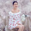 YIGELILA 6896 Latest 2015 Spring Women Fashion Cute Lips Girl Dress