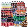 Fanta Soft, Orange Soft, Pepsi Cola, Pepsi Max, Pepsi Lime, Pepsi Jazz Strawberries, soft Coca-Cola Zero, Sprite Zero, Root Beer, Coca-Cola Vanilla soft