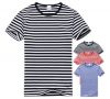 Men's cotton knitted striped shirt