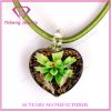 Liuli glass stone necklace pendant synthetic diamond