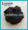 black recycled polyester staple fiber