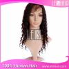 Factory price brazilian virgin remy hair curly full lace wig