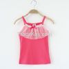 fashionable girls vest cotton with mesh summer vest children clothing