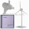 White primary color Solar Powered Small Plastic Windmill