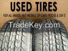 Used tires & tire casings for PC, LT, TB from Japan