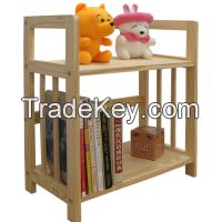 Sell Wooden 2 Shelf Bookcase- Solid Unfinished Pine