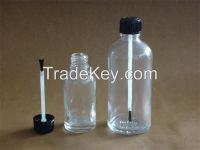 Glass Dropper Bottle for Essential Oil Packing with Aluminum Cap, Plastic Cap