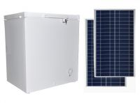 250L DC solar panel directly charging freezer