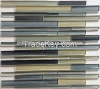 linear hand painted crystal glass mosaic tiles--crystal mosaic tile