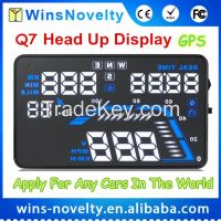 Latest Q7 Car Universal OBD2 Head Up Display Over Speed Warning HUD