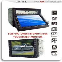 2-din 6.5" LCD color monitor/DVD