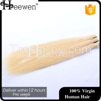 Top Selling And Long Beauty 613 Blonde Hair Weave, 100% Human Hair Weave