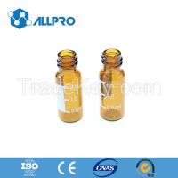 sell 8mm Amber Screw Top Vials with Writing Patch