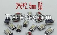 digital accessories Red 3x6 2 pin button switch tactile switch