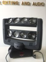 RGBW 4in1Double Lines stage light Warm White 8Eyesx10w LED Beam Spider Mini Moving Head Light