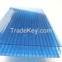 hot sale polycarbonate honeycomb panels used greenhouse/awning/skylight covers