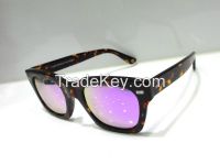 square acetate frame sunglasses for lady
