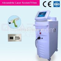 the new 755nm Alexandrite laser hair removal+ ND Yag lead to hair and tattoo removal at one machine