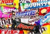 Nutella Chocolate 230g, 350g and 600g, kinder joy and surprise Mars, Bounty, Snickers, Kit Kat, Twix Multi