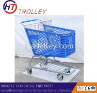 basket trolley supermarket shopping cart on wheels wholesale