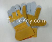 cow split leather work glove