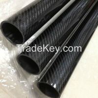3K Plain Weave Gloosy Carbon Fiber Tubes
