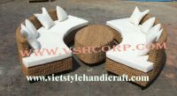 Sell Oval sofa set water hyacinth
