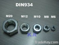 Sell Sell  DIN934 mild steel hex nuts