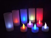 CAN-04A  Electronic Candle Lights (Color Options)