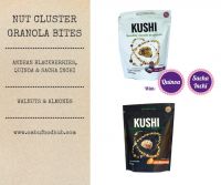 GRANOLA CLUSTERS KUSHI ALMONDS, ANDEAN BLUEBERRIES & QUINOA