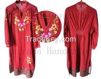 hand embroidered casual dress