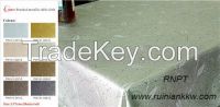 PW141-CWaterproof Brushed metallic table cloth , unique design table cloth, popular in south America