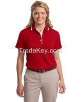 womens golf red plain polo t-shirt wholesale manufacture