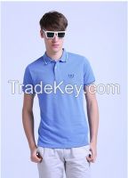 Leisure collar and short sleeve of men's polo t shirt