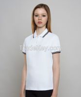 basic ladies plain white t shirt polo wholesales