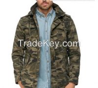 2016 Fashionable Custom Mens Camo Hooded Jackets