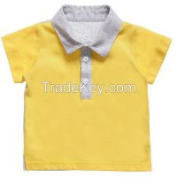 new design color combination baby boy polo t shirt
