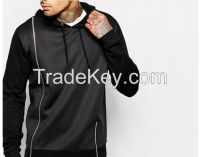 zip front embellishment latest design hoodies for men pullover style custom blank hoodies