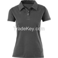 bulk sale women work wear plain polo t-shirt export