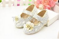 princess New Fashion Super flower dacning soft sole baby shoes
