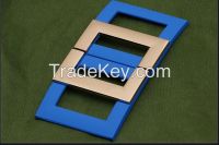 Quality zinc alloy wholesale plain dress belt buckles
