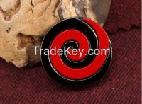Fashion design leather fancy coat buttons for sale