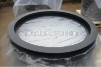 Trailer bearing slewing ring turntable and trailer swivel turntable