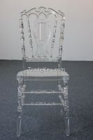 Plastic chairs PC Imperial Crown chair for wedding party used (CR002)