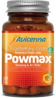 POWMAX Maxiumum Energy Capsule Natural Herbal Tablet Ginseng / Royal Jelly / Pollen / Vitamin C Supplement