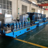 High frequency welded steel pipe production line