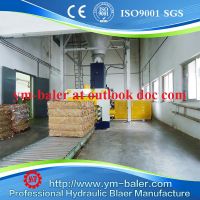 60T Funnel-Type Automatic Bailing Press, cardboard compactor, waste paper baling machine