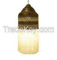 Moroccan Light Fixtures, Handcrafted Silver Color