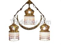 Oriental jeweled Chandelier Lamp